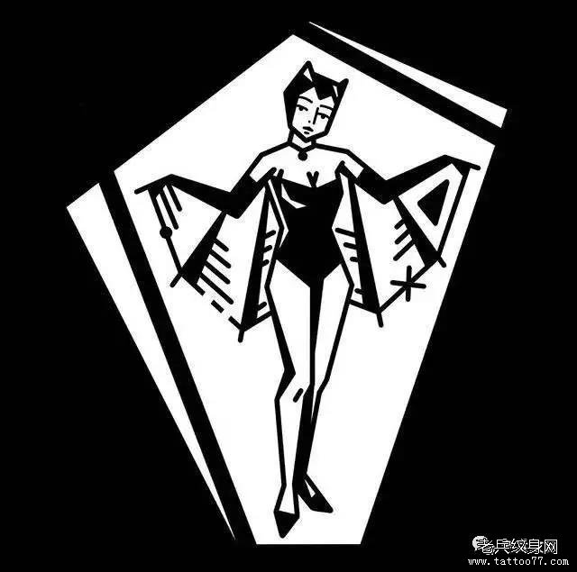 图腾小纹身女郎纹身图案