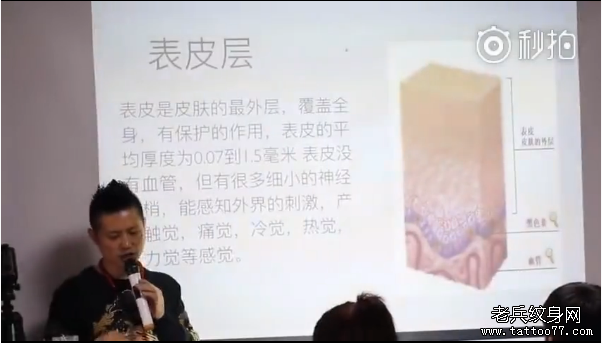 武汉纹身培训学校老师讲解皮肤结构花絮