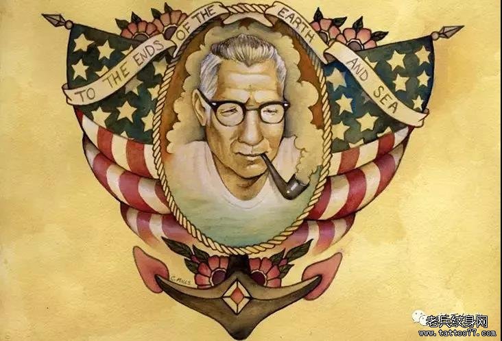 欧美school人物纹身图案