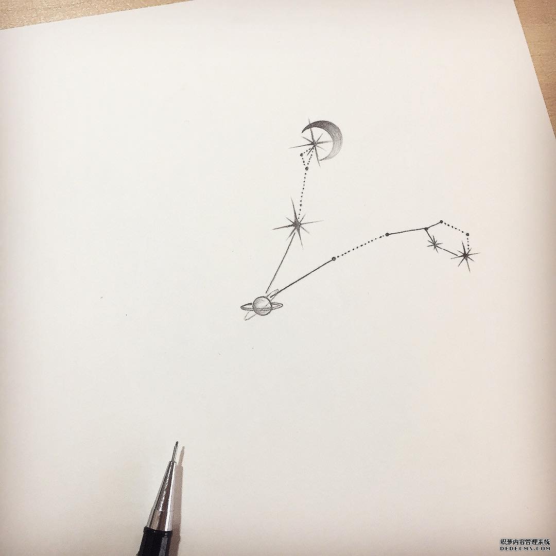 星座纹身手稿