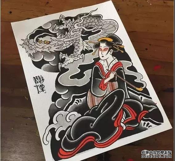 嘿！大胸弟！你要的半胛纹身手稿，在这里！ 