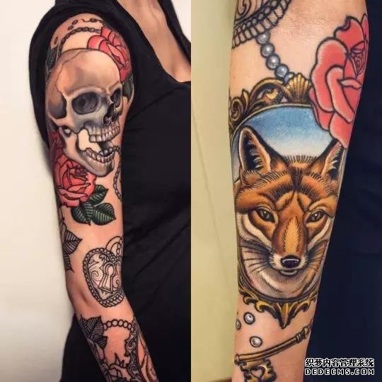 “看到这些纹身风格我自卑了,我这纹的还不如不纹呢....”——她说!