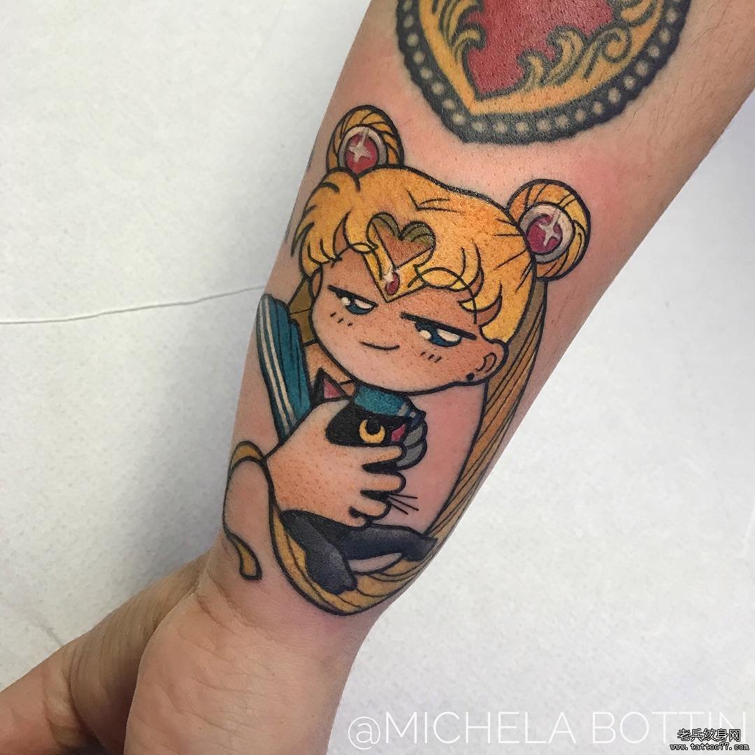 色彩卡通美少女战士