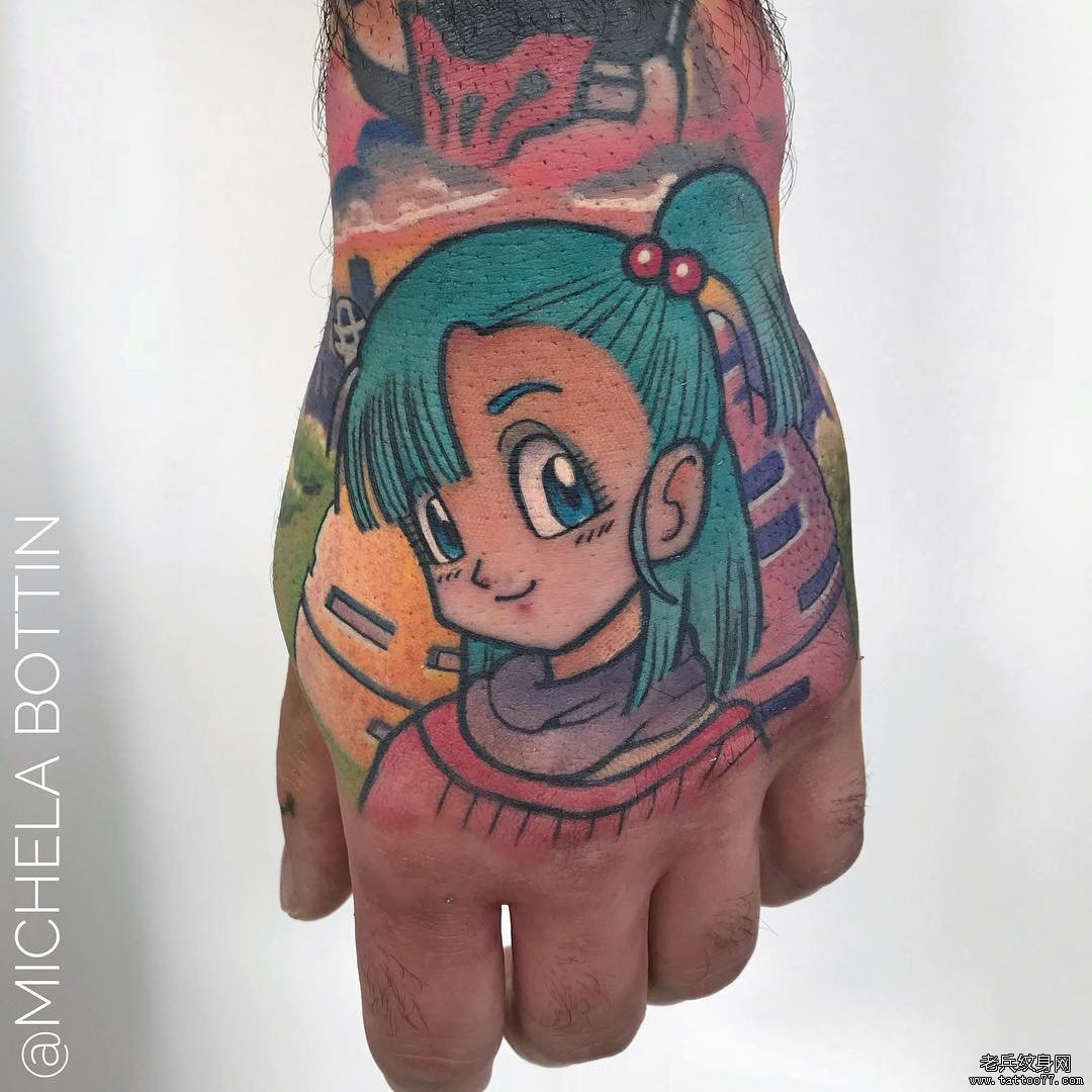色彩卡通人物布玛