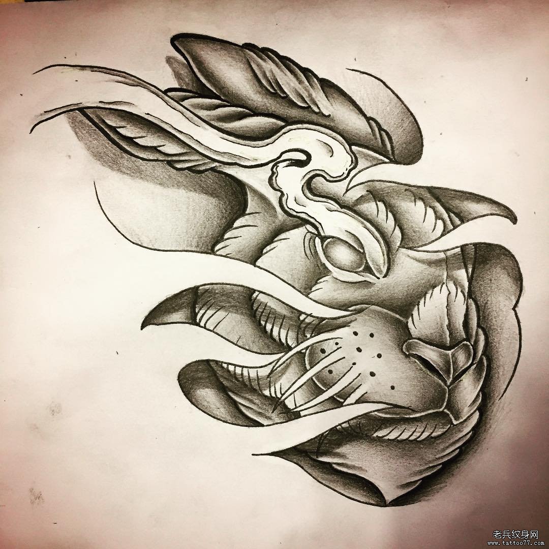 兔子纹身手稿