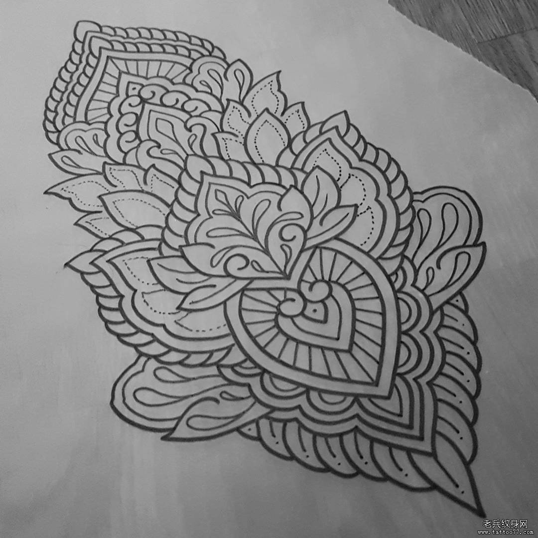 梵花纹身手稿