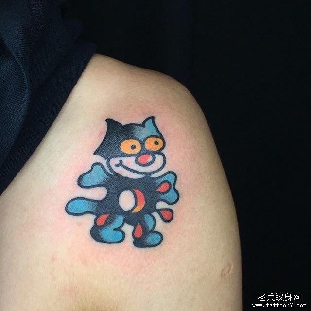 彩色卡通小清新纹身图案