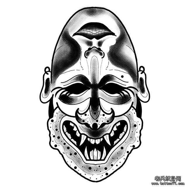 个性头像纹身手稿