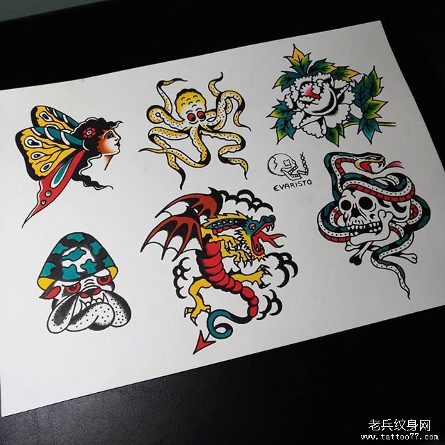 school纹身手稿