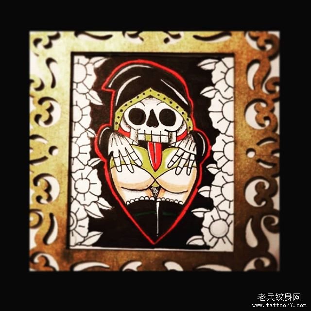 个性school恶魔纹身手稿