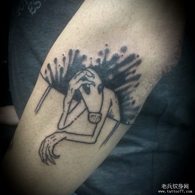 个性抽象图案纹身