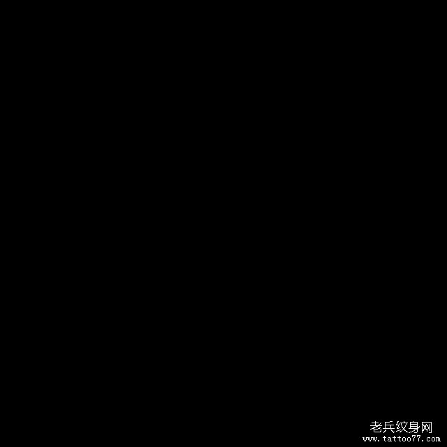 色彩手钻石纹身图案
