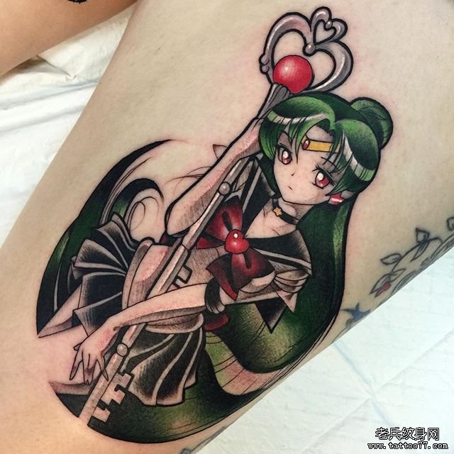 卡通女孩纹身图案
