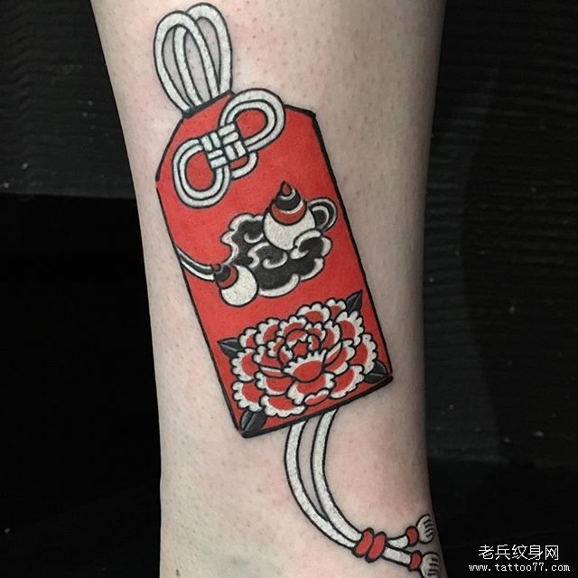 色彩日式手臂纹身
