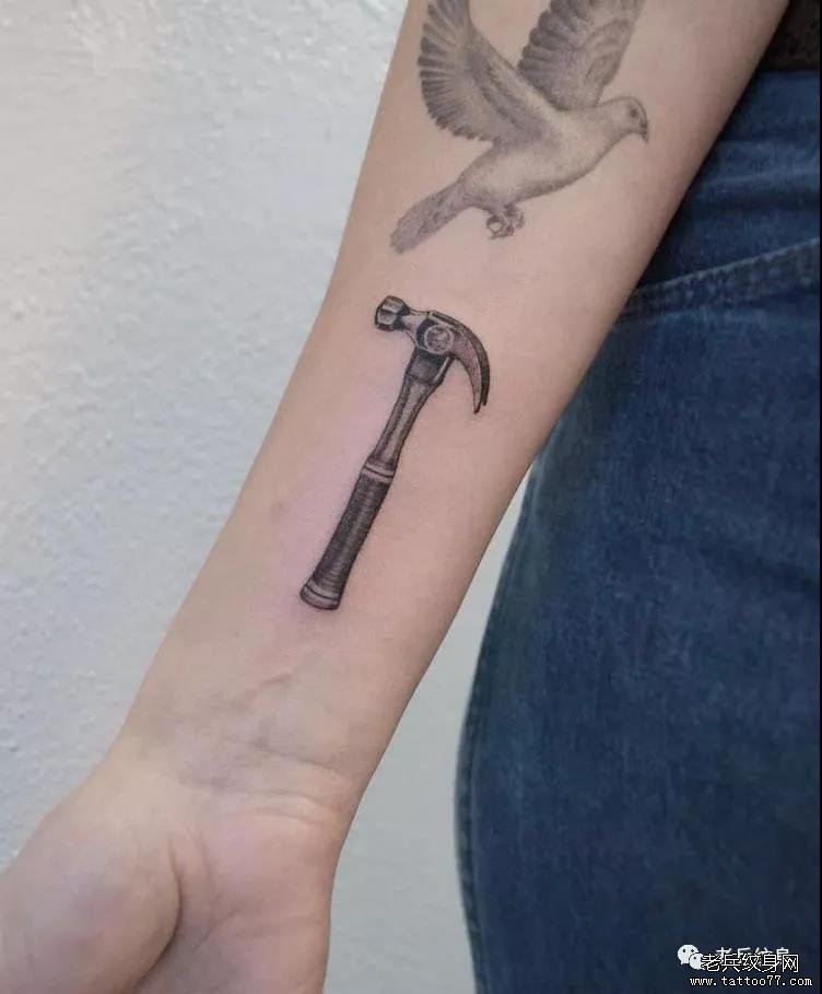 纹身素材第727期——锤子