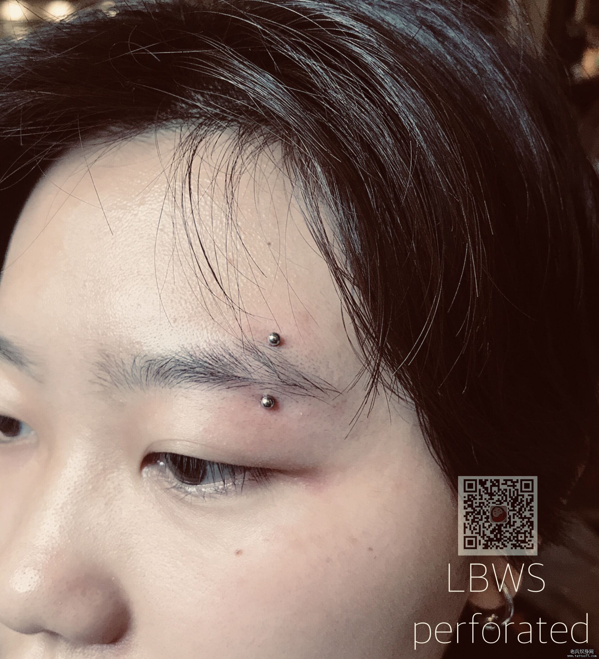 武汉眉钉穿孔效果图