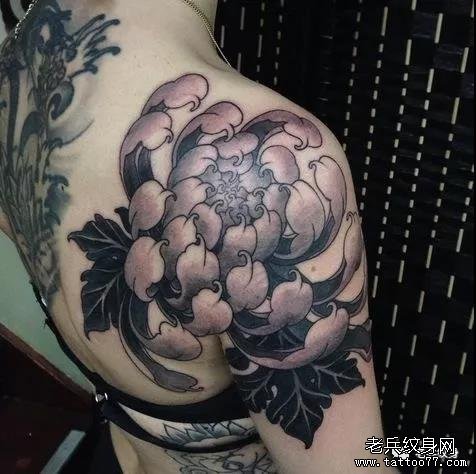 纹身素材第749期——日式菊花