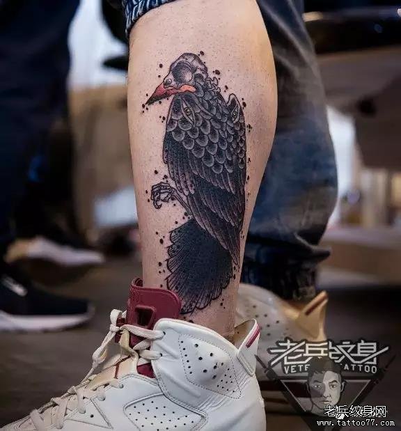 老兵店内作品欣赏——乌鸦纹身