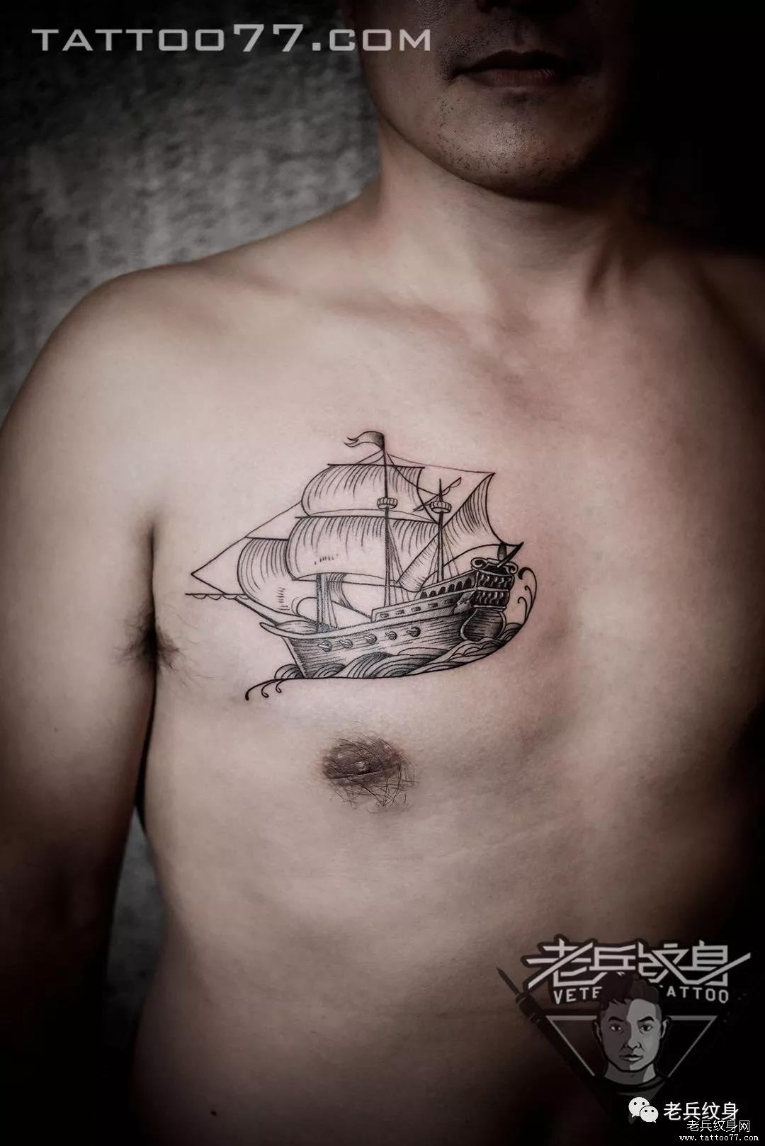 老兵店内作品欣赏——黑灰帆船（下）