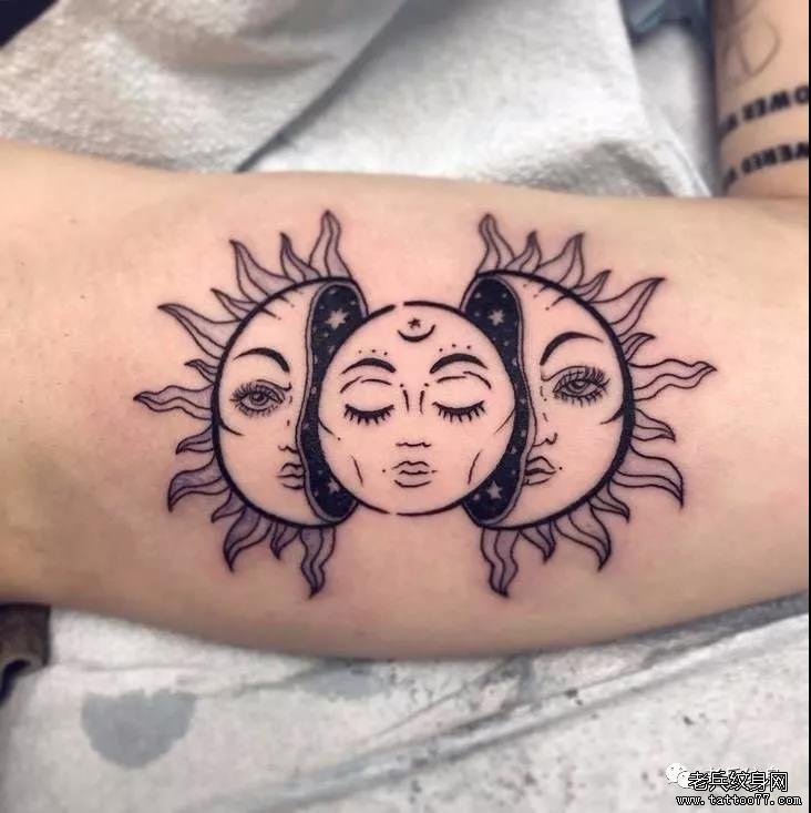 纹身素材第798期——太阳神