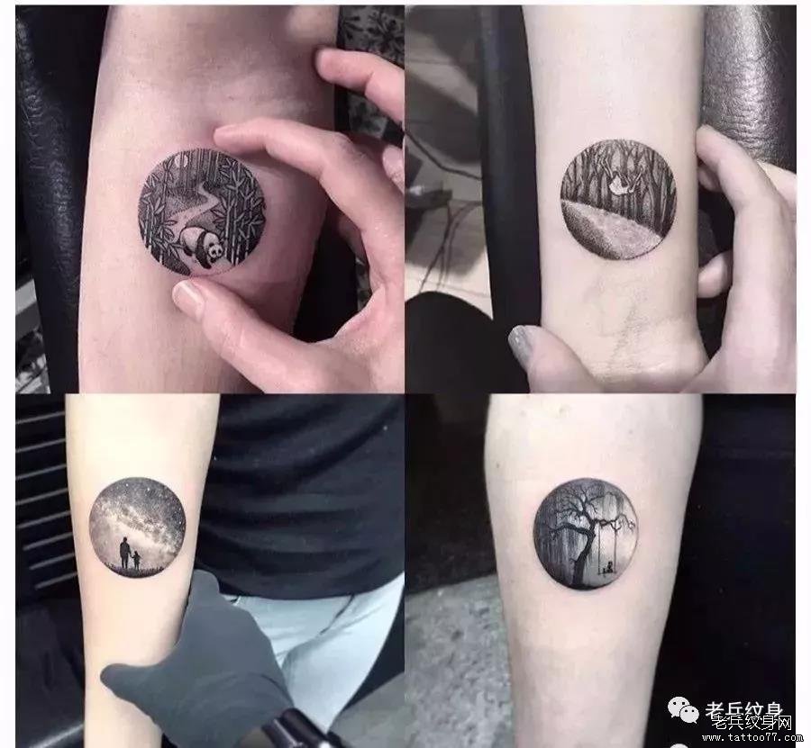 我猜这个象征团圆的「圆形纹身」，你一定会喜欢~！