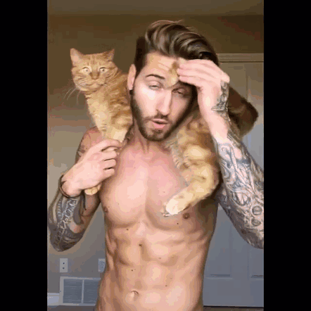 男模 腹肌 爱猫人设，这样的男神谁能抵抗的了？