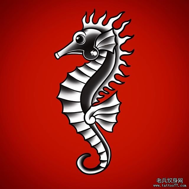 school海马纹身手稿
