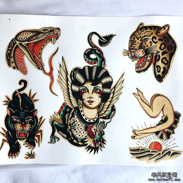 school个性纹身手稿