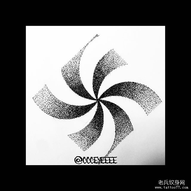 个性点刺纹身手稿