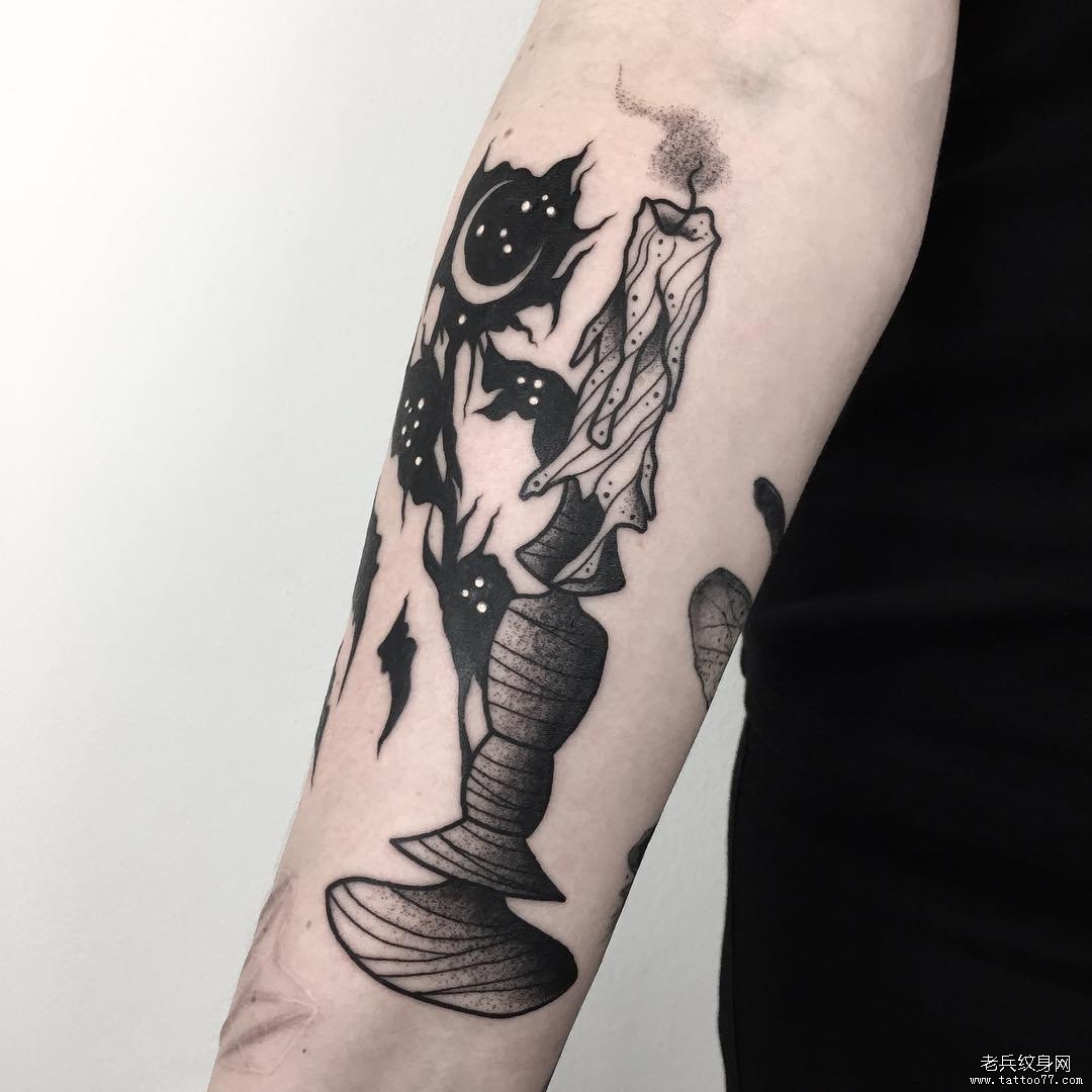 暗黑蜡烛tattoo图案