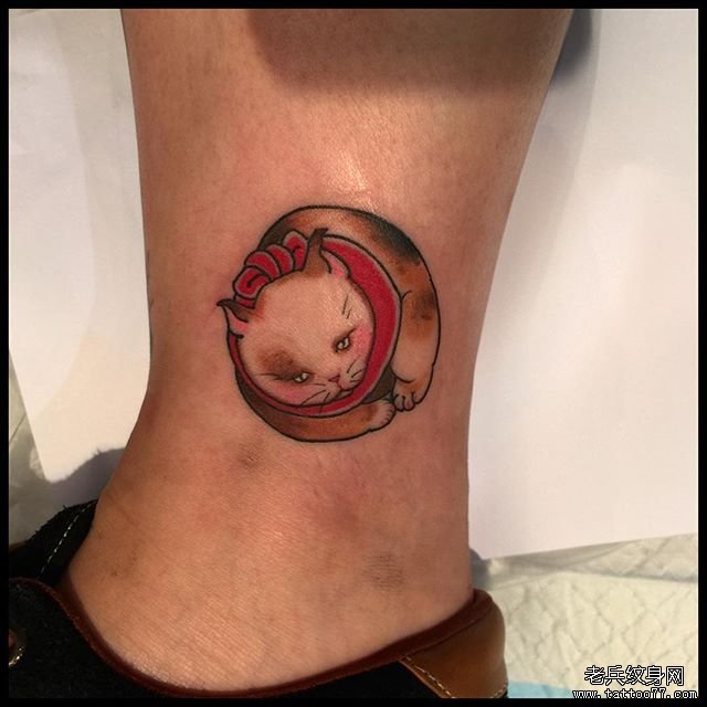小清新猫咪纹身图案