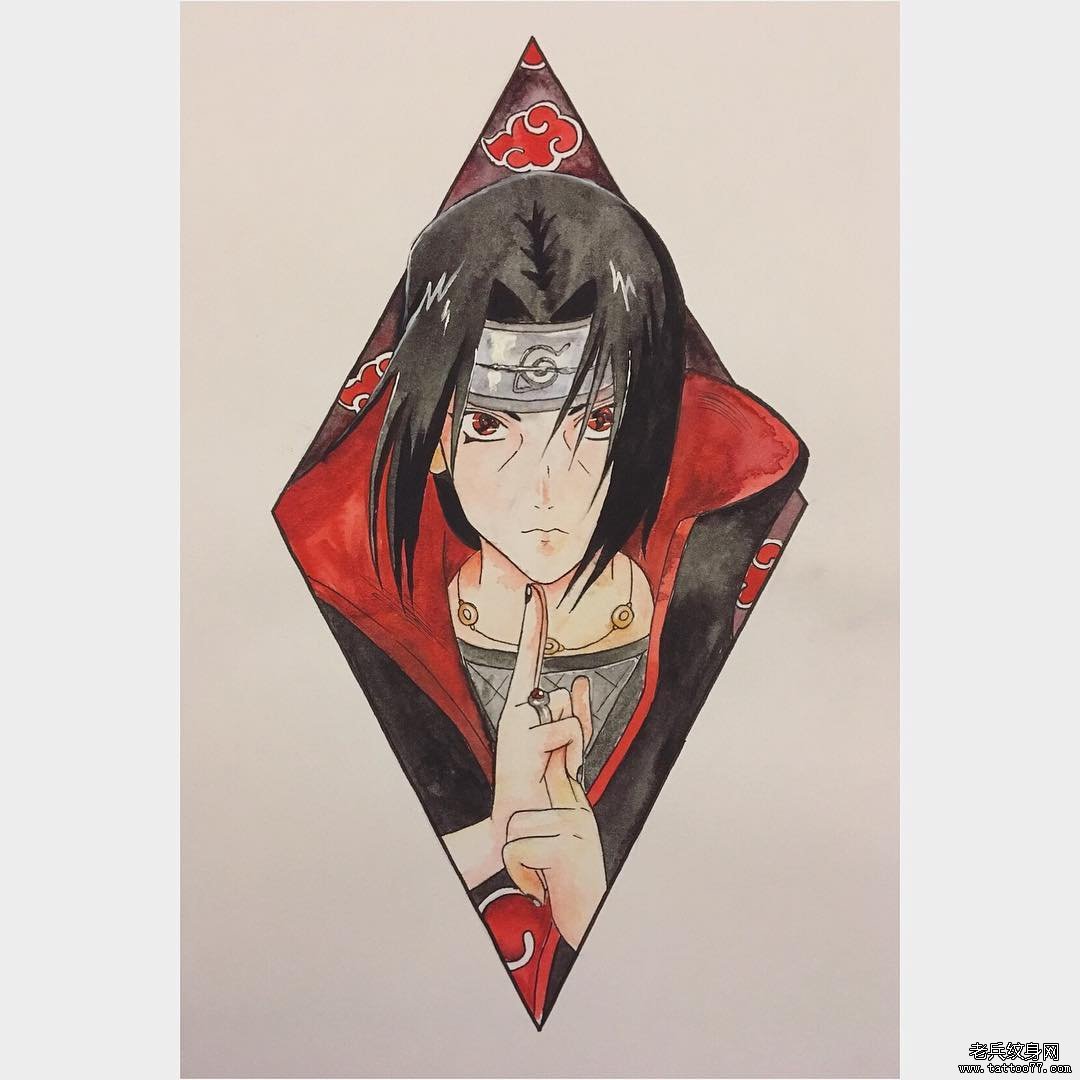 色彩火影宇智波鼬文身