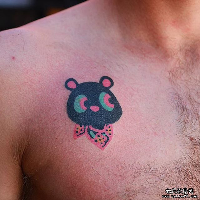 可爱小熊纹身图案