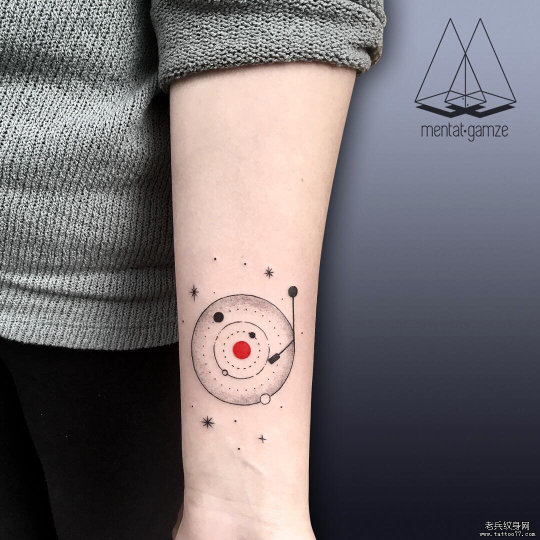 太阳系星球纹身