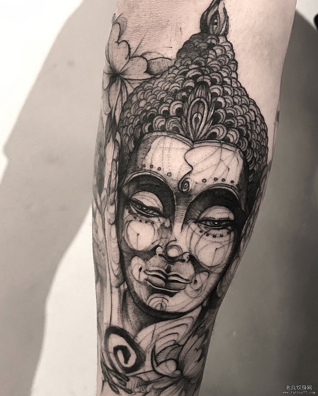 佛祖 手臂 不听纹身