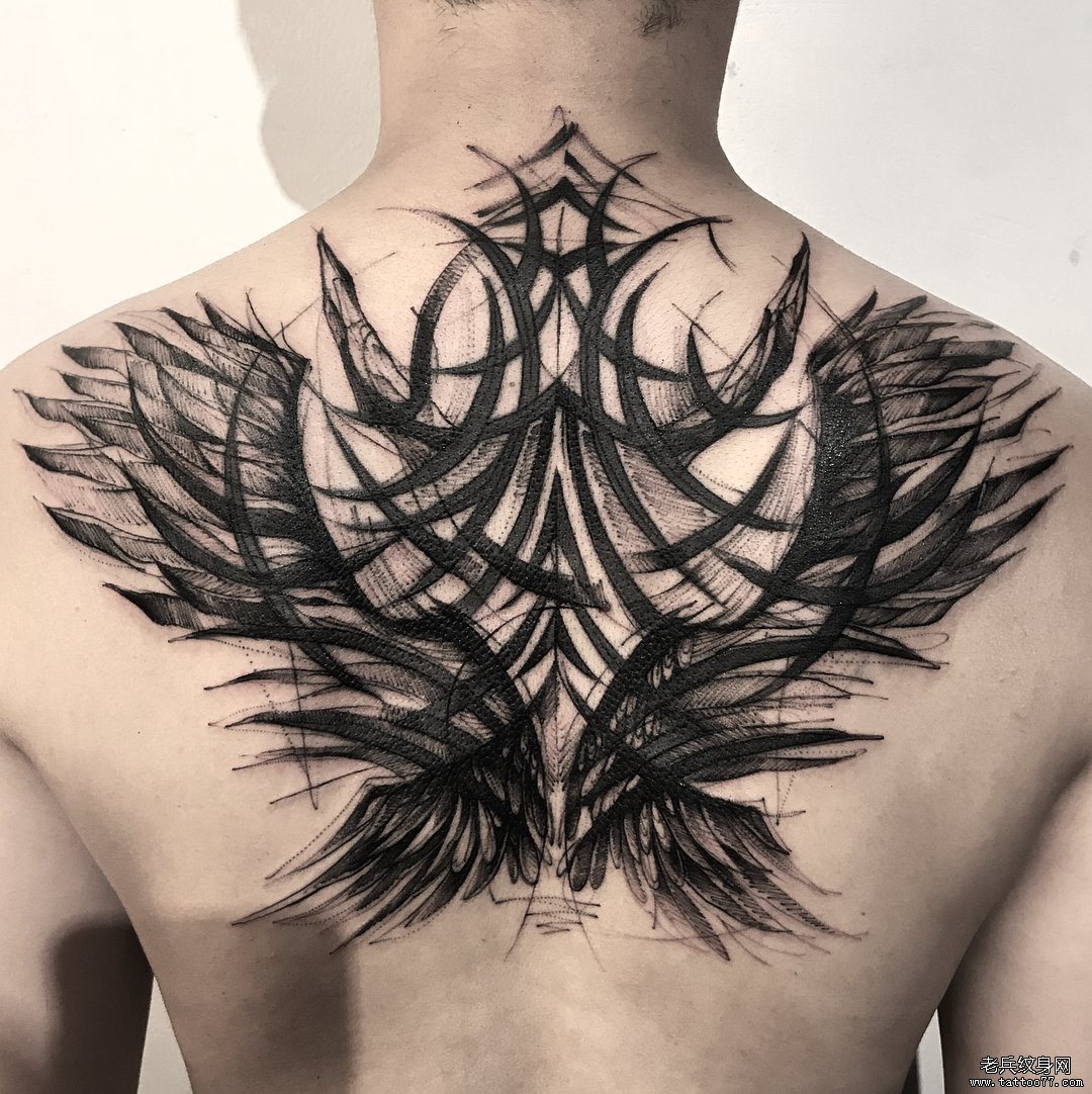 后背 翅膀tattoo