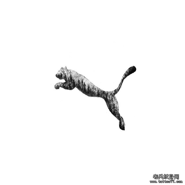 豹子 纹身手稿