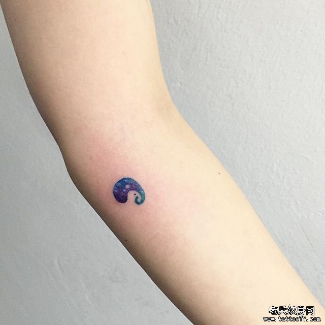 彩色 星空 逗号文身