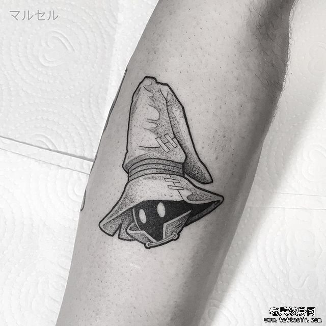 手臂暗黑巫师纹身图案