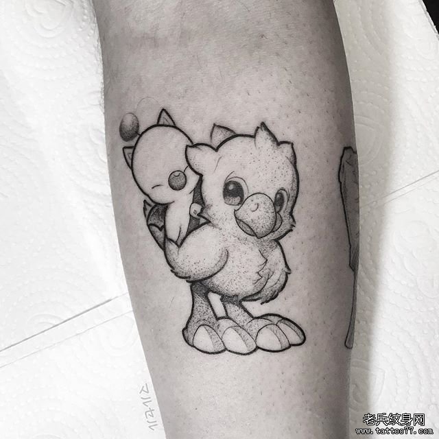 简笔卡通纹身图案