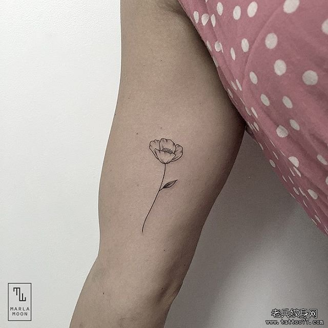 手臂内侧简笔画纹身