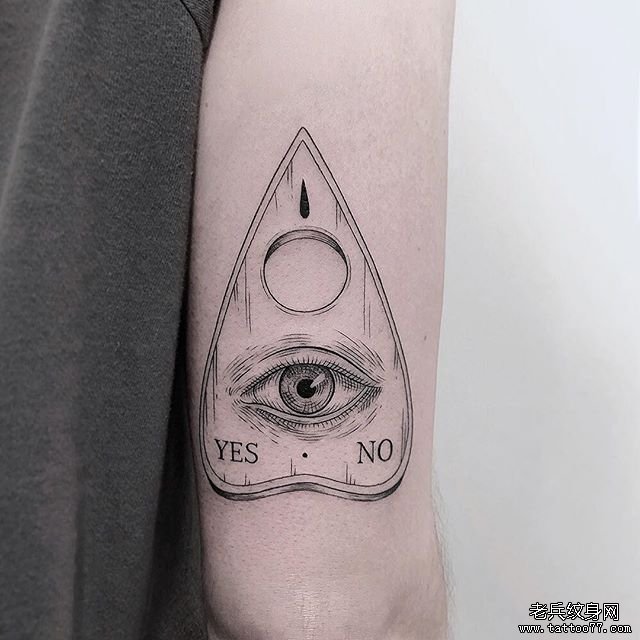 手肘简笔眼睛