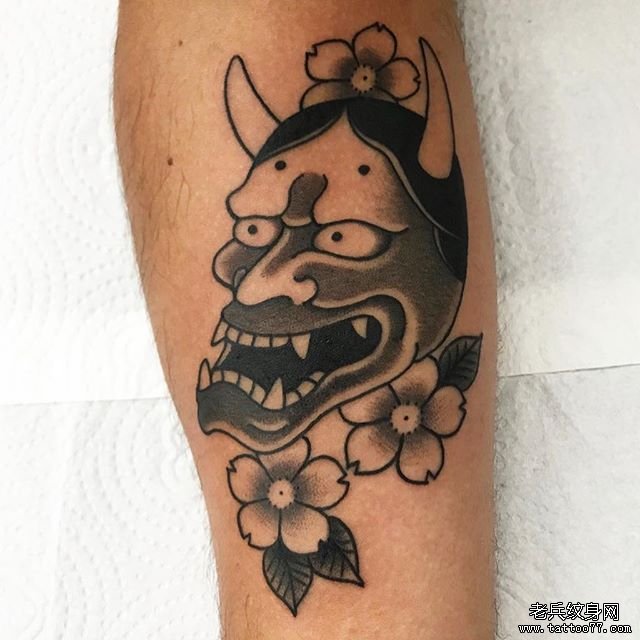 手臂般若纹身