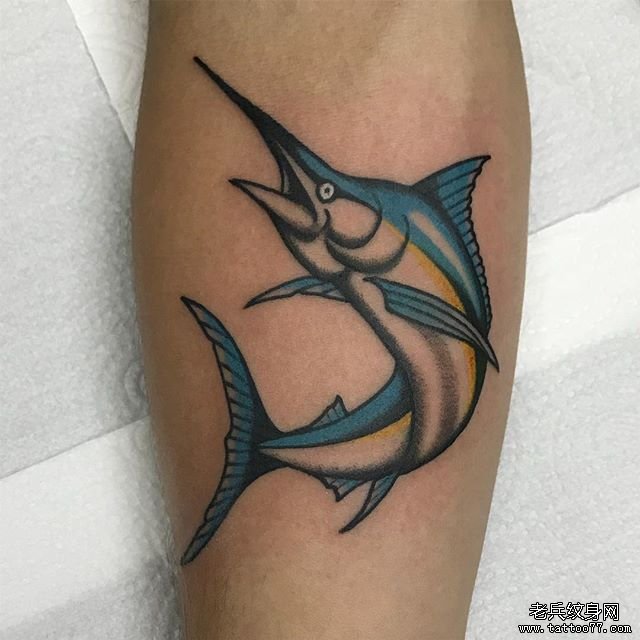 金枪鱼纹身图案