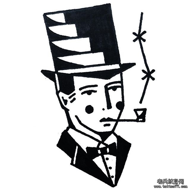 图腾几何男人纹身图腾