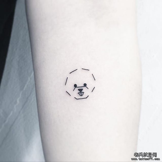 小清新小狗纹身