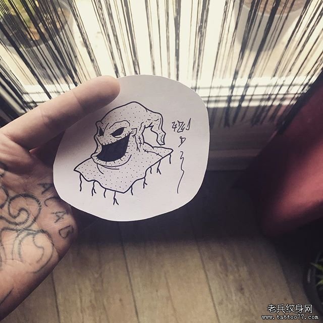 头套面具纹身手稿