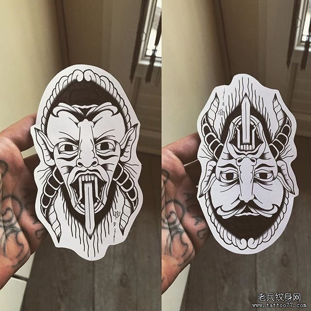 恶魔纹身手稿