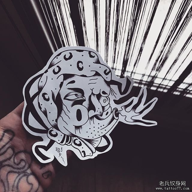 日式火男纹身