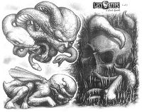 欧美保罗恶魔骷髅纹身图案图片